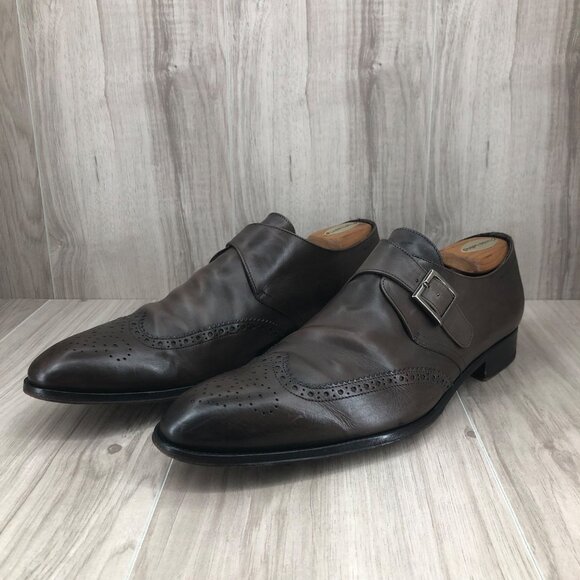To Boot New York Monk Strap Shoes Men\'s Size 12 Brown Leather Single Oxfords main image 6